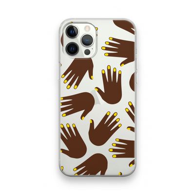 Hands dark: iPhone 12 Pro Transparant Hoesje