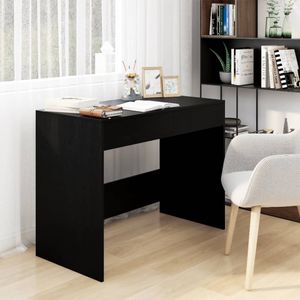 Bureau 101x50x76,5 cm spaanplaat zwart