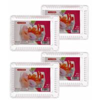 Plasticforte Opbergbakje - 24x - mandje - organizer - 18x13 cm - transparant