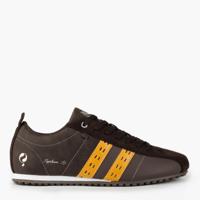 Heren Sneaker Typhoon SP | Donkerbruin/Geel Heren Sneaker Typhoon SP | Donkerbruin/Geel