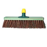 Straatbezem - groen - kunststof/palmvezels - 40 cm - buitenvegen Straatbezem - groen - kunststof/palmvezels - 40 cm - buitenvegen
