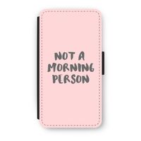 Morning person: iPhone XS Flip Hoesje