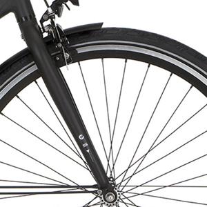Cortina voorvork speed jet black matt