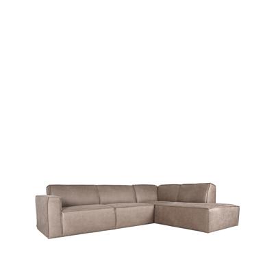 LABEL51 Hoekbank Kay - Taupe - Micro Suede - Rechts