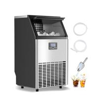 VEVOR Commerciële ijsmachine, vrijstaande kast, machine, 150 lbs/24 uur, 45 ijsblokjes
