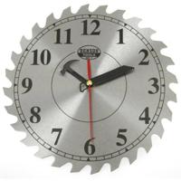 Wandklok cirkelzaag - quartz - 25 cm - werkplaats klok - gereedschap klok - voor de klusser