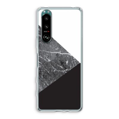 Combinatie marmer: Sony Xperia 5 III Transparant Hoesje