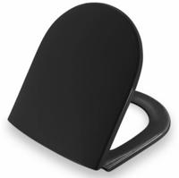 Pressalit Projecta D closetzitting polygiene met deksel Zwart