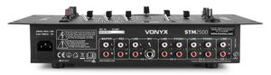 Vonyx STM2500 5-kanaals mixer met USB en Bluetooth