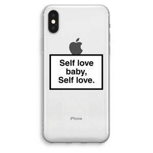 Self love: iPhone XS Max Transparant Hoesje