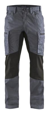 Blåkläder Service werkbroek met stretch 14591845 | Grijs/Zwart | Maat 54 - 7330509498750