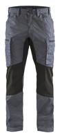 Blåkläder Service werkbroek met stretch 14591845 | Grijs/Zwart | Maat 58 - 7330509498774
