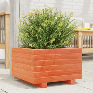 VidaXL Plantenbak 40x40x26,5 cm massief grenenhout wasbruin