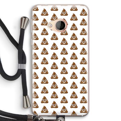 Poop emoji: HTC U Play Transparant Hoesje met koord