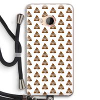 Poop emoji: HTC U Play Transparant Hoesje met koord