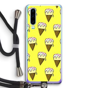 Isjes: Huawei P30 Transparant Hoesje met koord