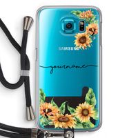 Zonnebloemen: Samsung Galaxy S6 Transparant Hoesje met koord Zonnebloemen: Samsung Galaxy S6 Transparant Hoesje met koord