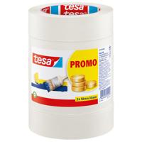 Afplaktape tesa economy 50mx30mm beige 5 rollen | 12 stuks