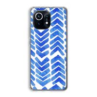 Blauwe pijlen: Xiaomi Mi 11 Transparant Hoesje