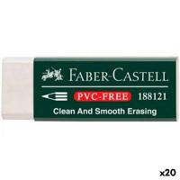 Gom Faber-Castell Wit (20 Stuks)