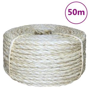 Touw 6 mm 50 m 100% sisal