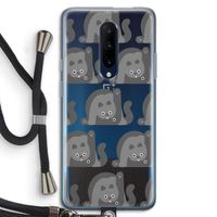 Cats: OnePlus 7 Pro Transparant Hoesje met koord