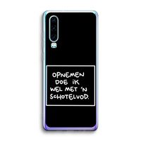 Schotelvod: Huawei P30 Transparant Hoesje