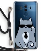 Cool cat: Huawei Mate 10 Pro Transparant Hoesje met koord