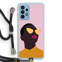 Yellow glasses: Samsung Galaxy A52 Transparant Hoesje met koord