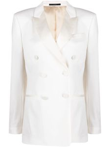 Paul Smith blazer en laine à boutonnière croisée - Blanc