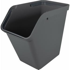 Sunware Sigma Home sorteer bak - afvalbak - antraciet - stapelbaar - 40L - 49 x 27 x 45 cm