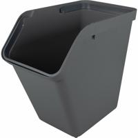 Sunware Sigma Home sorteer bak - afvalbak - antraciet - stapelbaar - 40L - 49 x 27 x 45 cm