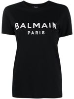 Balmain t-shirt à logo imprimé - Noir