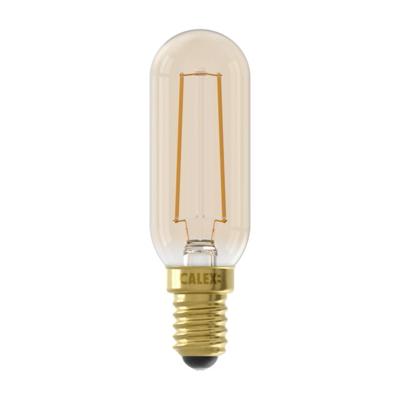 LED volglas Filament Buismodel 220-240V 3,5W 250lm E14 T25x85, Goud 2100K Dimbaar - Calex