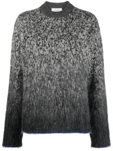Off-White pull à motifs Arrow en intarsia - Gris