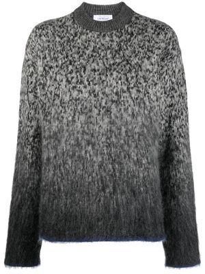 Off-White pull à motifs Arrow en intarsia - Gris
