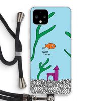 Aquarium: Pixel 4 Transparant Hoesje met koord