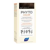 Phytocolor Permanente Haarkleuring 5.7 Chatain Clair Marron Intense en Natuurlijke Kleur
