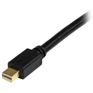 StarTech.com 1,8 m lange Mini DisplayPort-naar-DVI-adapterconverterkabel Mini DP-naar-DVI 1920x1200 zwart