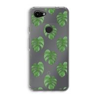 Monstera leaves: Google Pixel 3a Transparant Hoesje