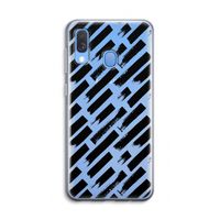 Zwarte vegen: Samsung Galaxy A40 Transparant Hoesje