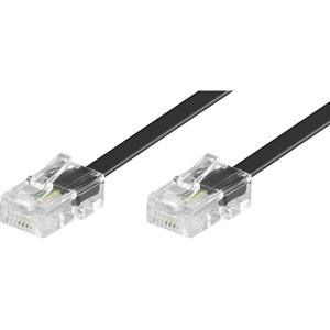 Basetech ISDN Aansluitkabel [1x RJ45-stekker 8p4c - 1x RJ45-stekker 8p4c] 15.00 m Zwart