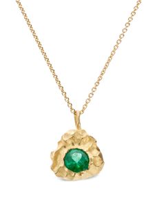 ELHANATI collier en or 18ct serti d'émeraude L'amore - Vert