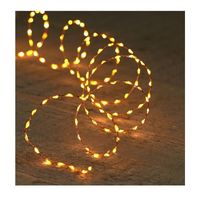 Koper draadverlichting met timer 330 LED lampjes classic warm 5 meter   -