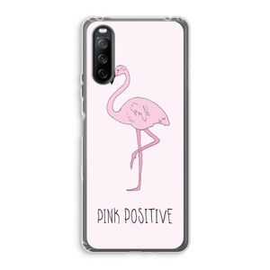 Pink positive: Sony Xperia 10 III Transparant Hoesje