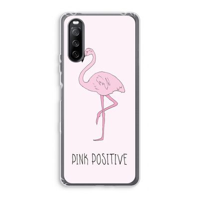 Pink positive: Sony Xperia 10 III Transparant Hoesje