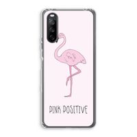 Pink positive: Sony Xperia 10 III Transparant Hoesje