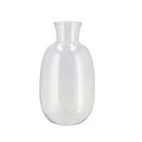 DK Design Bloemenvaas Mira - fles vaas - transparant glas - D21 x H37 cm - Vazen