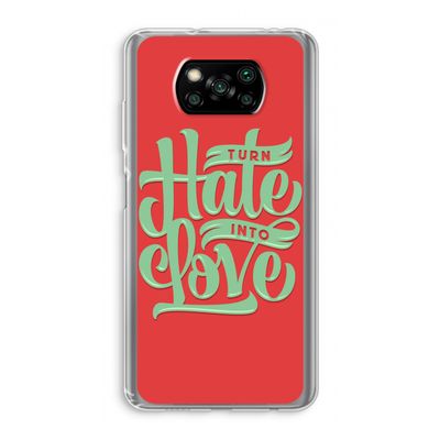 Turn hate into love: Xiaomi Poco X3 NFC Transparant Hoesje