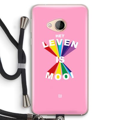 Het Leven Is Mooi: HTC U Play Transparant Hoesje met koord